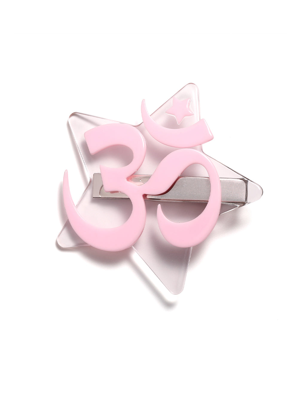 OM ACRYLIC HAIR CLIP